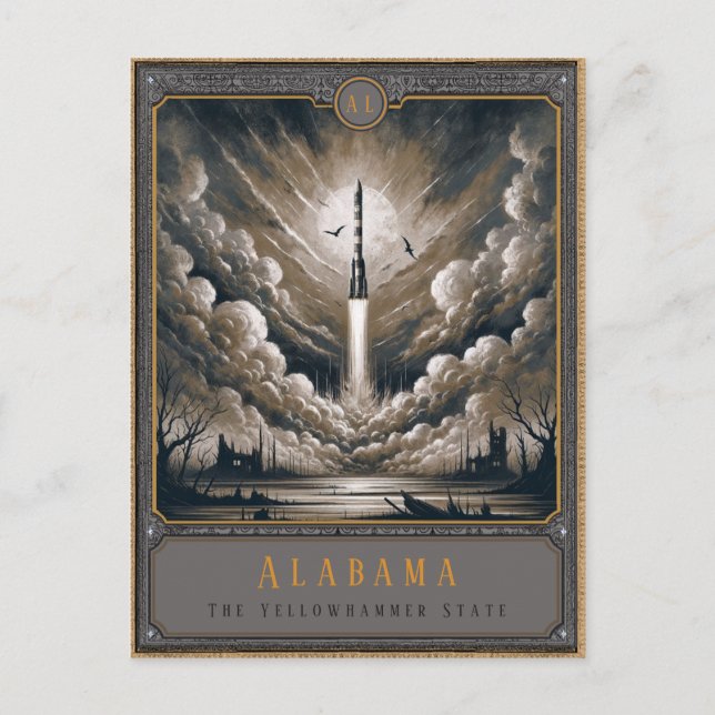 Alabama | Postkarte Gothic Art (Vorderseite)