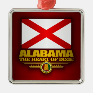 Alabama Pride Ornament Aus Metall