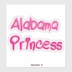 Alabama Princess Aufkleber