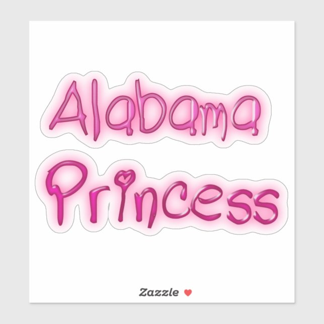 Alabama Princess Aufkleber (Blatt)