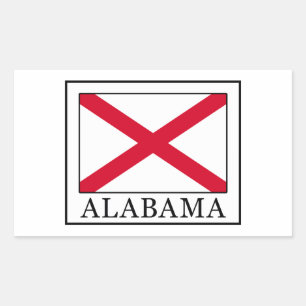 Alabama Rechteckiger Aufkleber