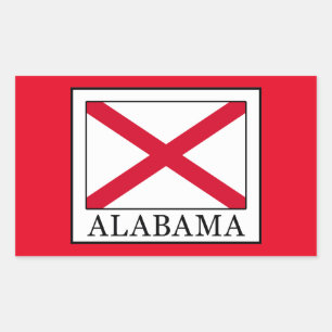 Alabama Rechteckiger Aufkleber