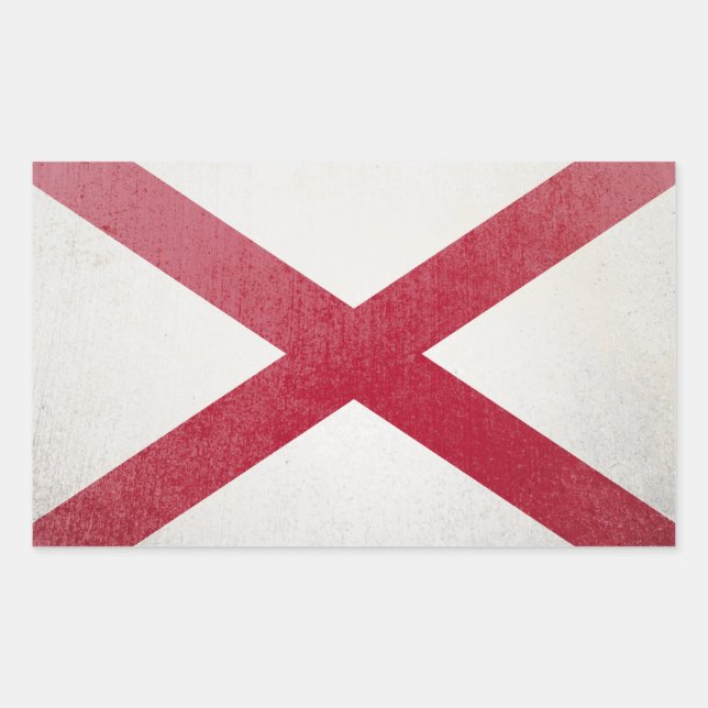 Alabama Rechteckiger Aufkleber (Vorderseite)