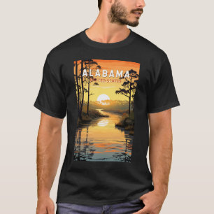 Alabama Reise Kunst Vintage T-Shirt