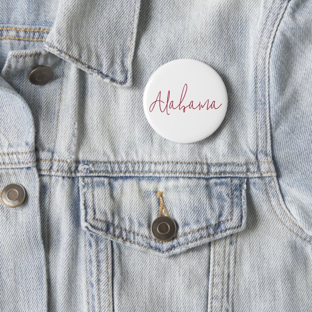 Alabama Reiseandenken Geschenk Button (Beispiel)