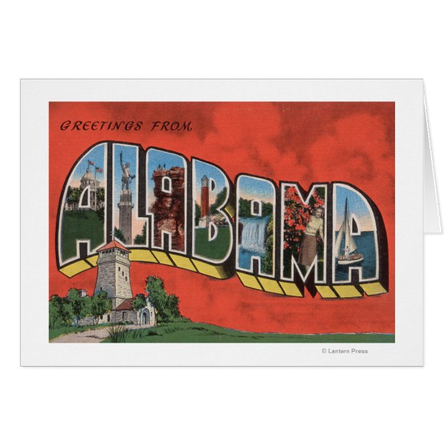 Alabama (Rouge)Grandes lettres ScènesAlabama (Devant horizontal)