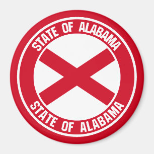 Alabama Round Emblem Magnet