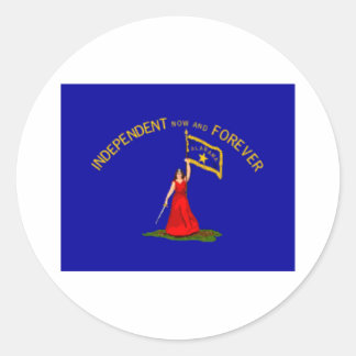 Alabama-Sezessionsflagge Runder Aufkleber