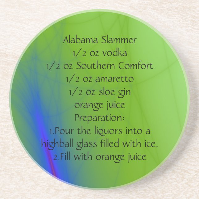Alabama Slammer Getränkeuntersetzer (Vorne)