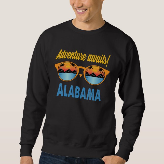 Alabama Souvenir Love Travel Trip Usa States Alaba Sweatshirt (Vorderseite)