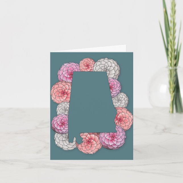 Alabama Staat Blume Dankeskarte (Vorderseite)