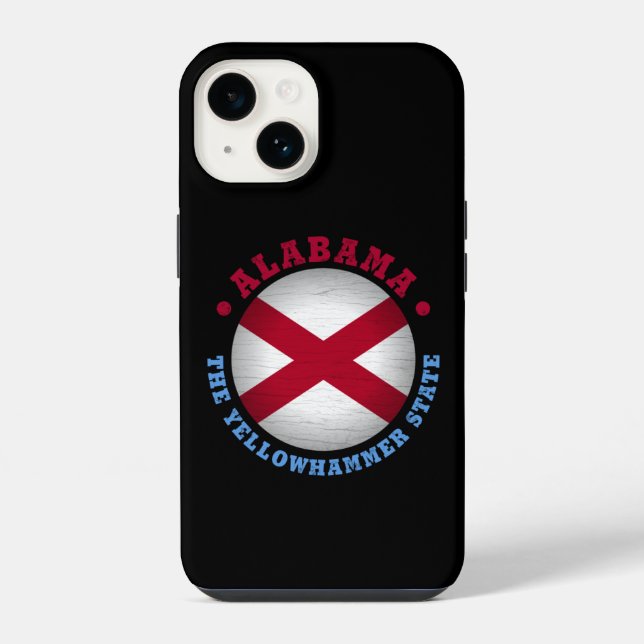 ALABAMA STAAT FLAG iPhone 14 HÜLLE (Rückseite)