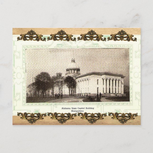 Alabama Staat Hauptstadt Gebäude Alte Postkarte (Vorderseite)