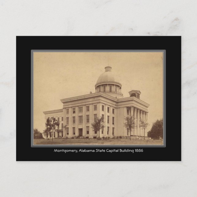 Alabama Staat Hauptstadt Gebäude Montgomery Post Postkarte (Vorderseite)