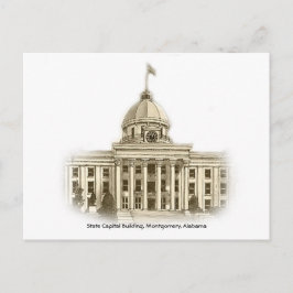 Alabama Staat Hauptstadt Gebäude Montgomery Postka Postkarte
