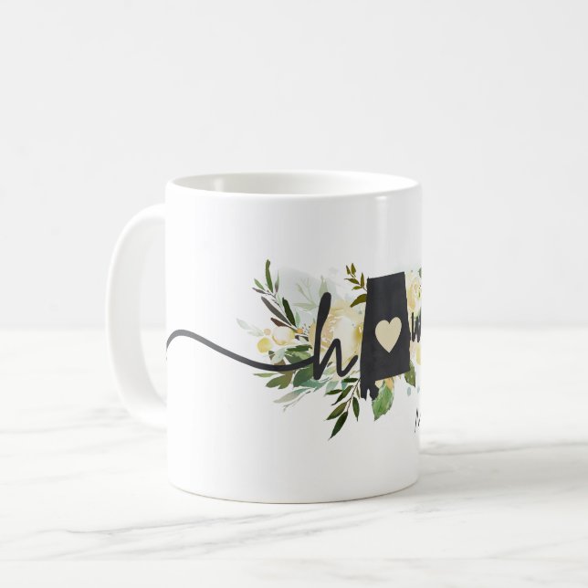 Alabama Staat Personalisiert Ihre Zuhause City Rus Kaffeetasse (Vorderseite Links)