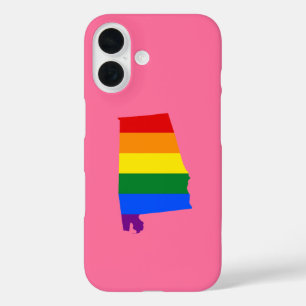 Alabama Staat Regenbogenkarte iPhone 16 Hülle