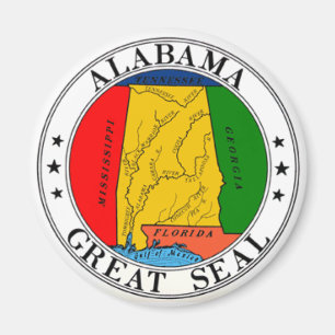 Alabama Staat Siegel Magnet
