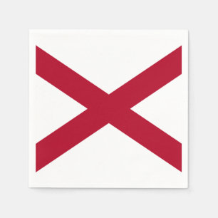 Alabama-Staats-Flagge Serviette