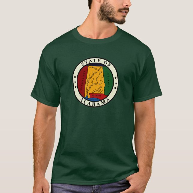 Alabama-Staats-Siegel-Shirt T-Shirt (Vorderseite)