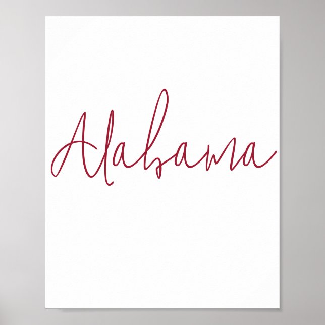 Alabama Staatssouvenir Poster (Vorne)