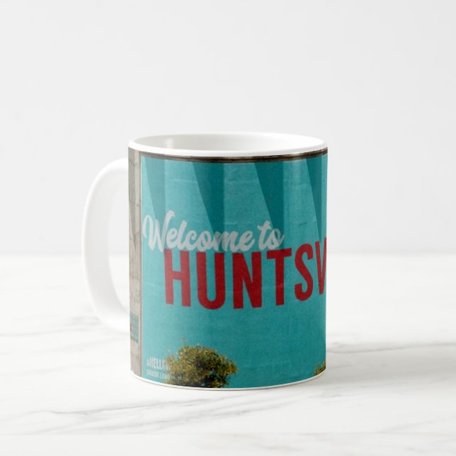 Alabama-Stadt Huntsville Kaffeetasse (Vorderseite Links)
