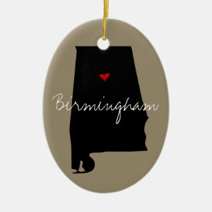 Alabama-Stadt Keramikornament