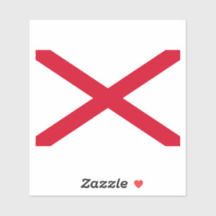 Alabama State Flag Design Aufkleber