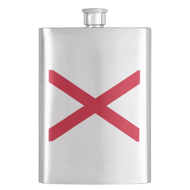 Alabama State Flag Design Flachmann (Vorderseite)