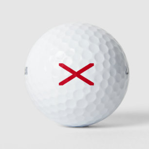 Alabama State Flag Design Golfball