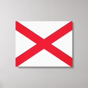 Alabama State Flag Design Leinwanddruck