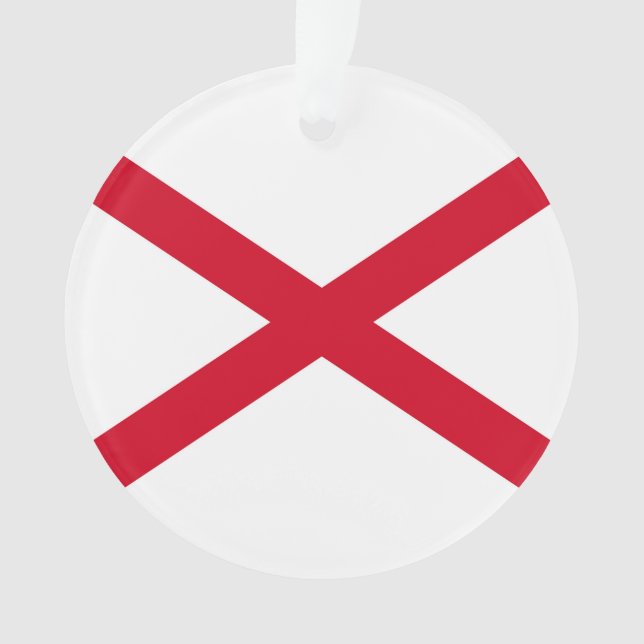 Alabama State Flag Design Ornament (Vorderseite)