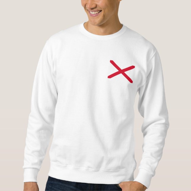 Alabama State Flag Design Sweatshirt (Vorderseite)