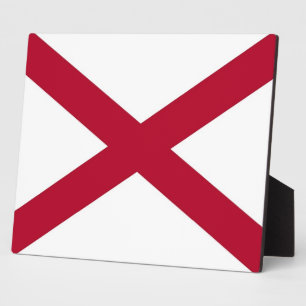 Alabama State Flag Plaque Fotoplatte