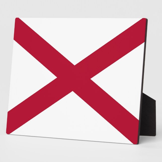 Alabama State Flag Plaque Fotoplatte (Seite)