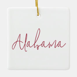 Alabama State Reise-Souvenir-Geschenk Keramikornament