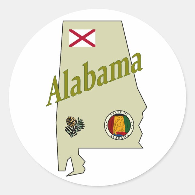 Alabama Sticker (Vorderseite)