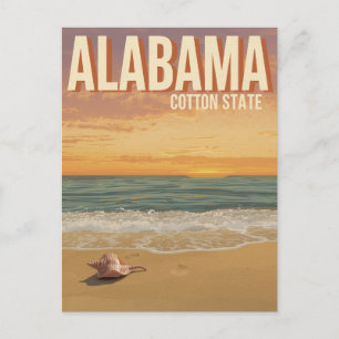 Alabama-Strand-Sonnenuntergang Postkarte