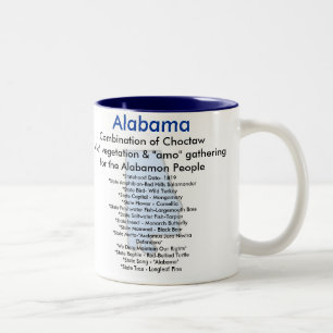 Alabama-Tatsachen Zweifarbige Tasse