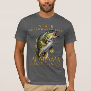 Alabama Territorialer Süßwasserfisch Der Gepunktet T-Shirt