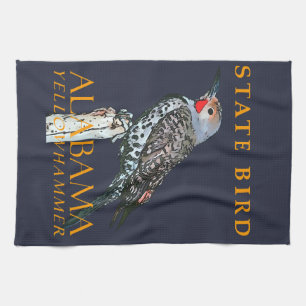 Alabama-Territorium-Vogel Der Gemeine Buntspecht Geschirrtuch