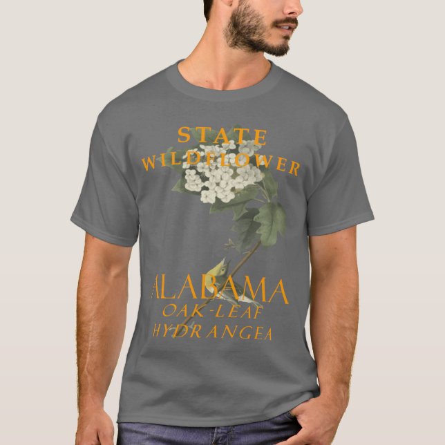 Alabama Territory Wildflower The Oakleaf hydrangea T-Shirt (Vorderseite)