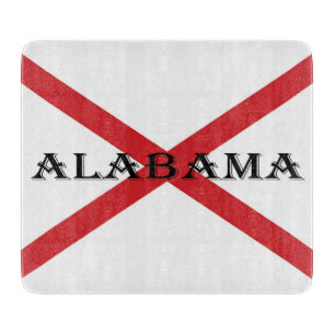 Alabama und Flag cbcn Schneidebrett