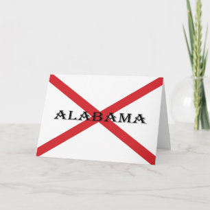 Alabama und Flag-Gccnt Karte