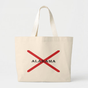 Alabama und Flag jtcnt Jumbo Stoffbeutel