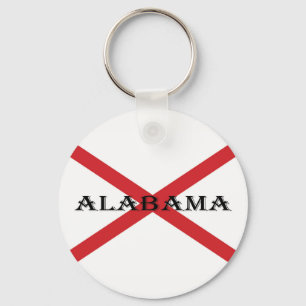 Alabama und Flag kccn Schlüsselanhänger