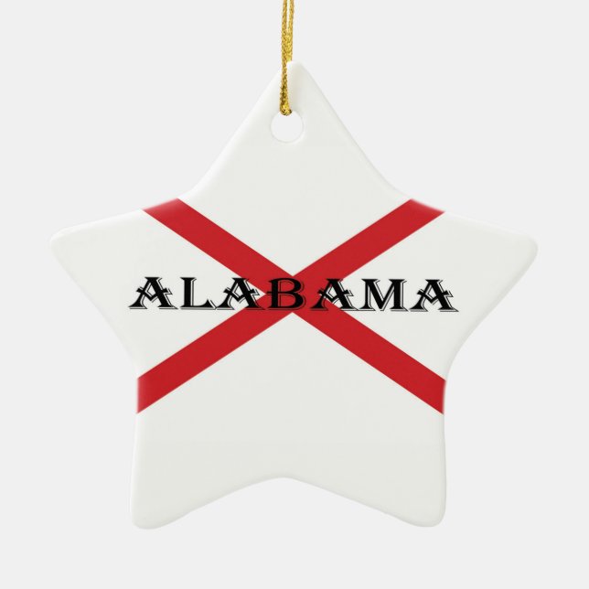 Alabama und Flag Star Ornament (Vorne)