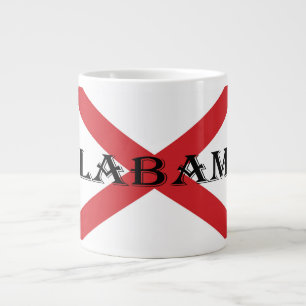 Alabama und Flaggen Jumbo-Tasse