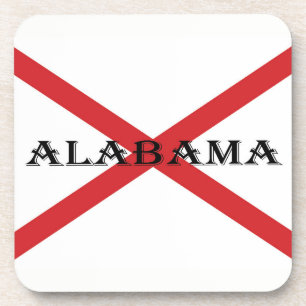 Alabama und Flaggenküste Getränkeuntersetzer