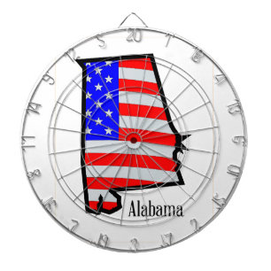 Alabama US Flagge Dartscheibe